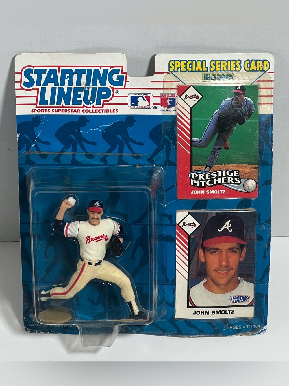 John Smoltz Atlanta Braves Pitcher Figure - Vintage Starting Lineup